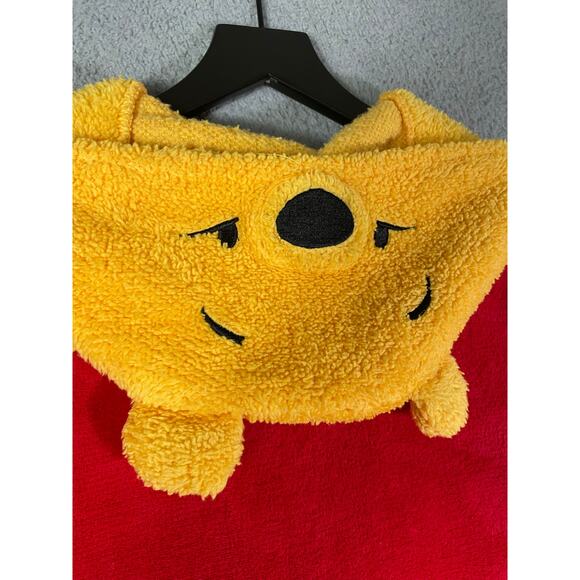 Disney Winnie the Pooh Hooded Pajama Costume Suit S/M Fleece Zip Bear Loungewear - Picture 8 of 9